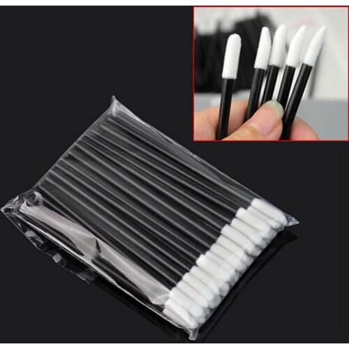 50pcs disposable make up brushes set maquillage mascara wands Lip brush pen cleaner cleaning eyelash makeup brush applicators