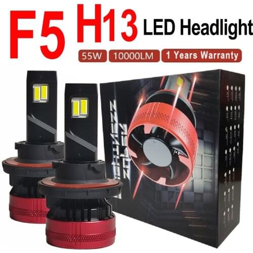 F5 H13 Car led lights fog lights High Power led headlight for auto 20000lm 6500K white lights bulb wholesale fit for honda VW