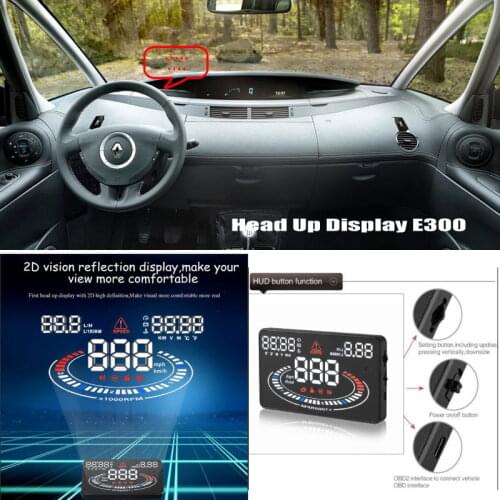 For Renault Espace 4 IV 2002-2014 - Car HUD Head Up Display - Reflect Related data on windshield offering a safer driving