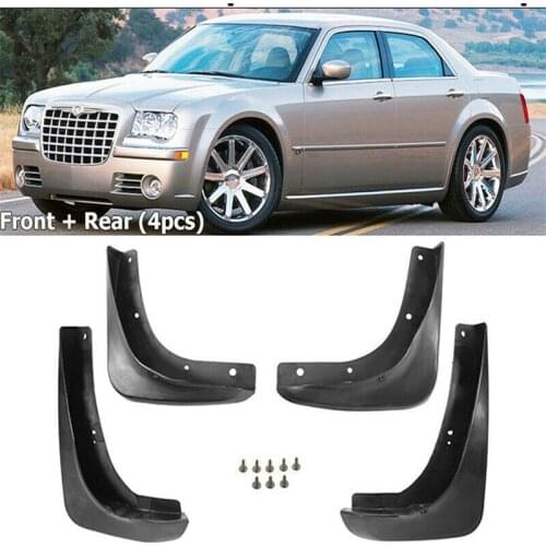 4pcs/Set Mud Flaps Guards For Chrysler 300C 300 C 2005~2010 1st Gen Front Rear MudFlap Mudguards Splash Guards 300c 2007 2006