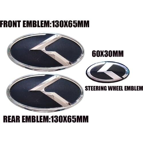 Black Carbon Fiber Car Wheel Center Cap Trunk Emblem 3D Sticker Boot K Logo For KIA Forte Ceed Cerato Koup 2009-2013