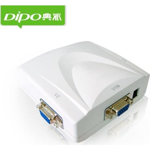 DIPO vga splitter 2 port / 1 to 2 way PC video to monitor or Projector Factory Outlet