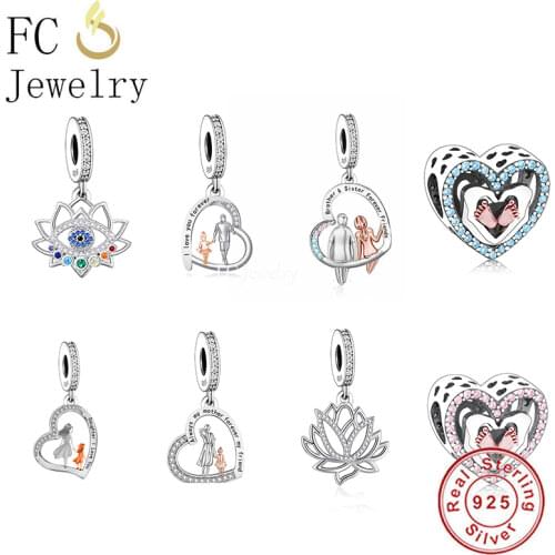 FC Jewelry Fit Original Charm Bracelet 925 Sterling Silver Black Enamel Jack Skull Pendant Bead For Making Women Berloque 2021