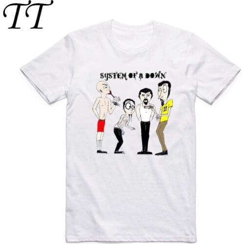 Asian Size Men Women Printing Rock Metal Music Band SOAD System Of A Down T-shirt Summer O-Neck Short Sleeve T-shirt HCP4154