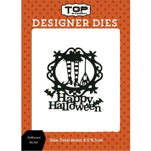 Halloween Witch Dies Boot broom Metal Cutting Dies Scrapbooking Craft Die Cut Carbon Steel Create Stamps and Dies