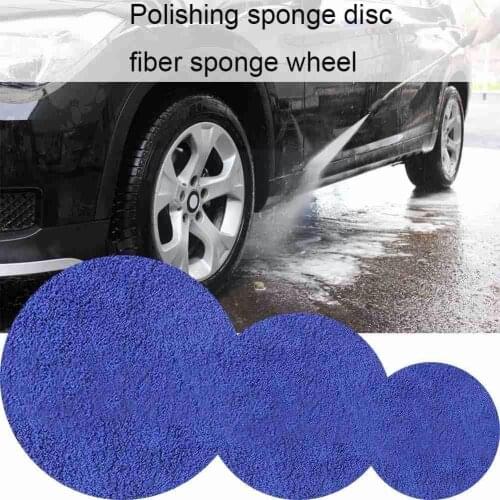 Classic Car Polishing Pad Fiber Sponge Wheel Microfiber Pad Replaceable Removing Buffer Pads Polishing Pads Polisher Wax Bu P4Z7