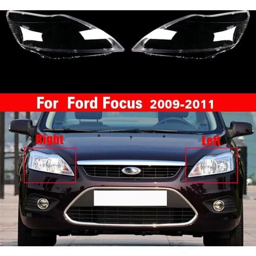 Car Headlight Cover Clear Auto Transparent Head Light Shell For Ford Focus 2009 2010 2011 Headlamp Lens Lampshade Lampcover Caps