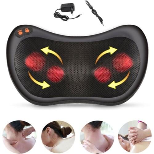 Back Neck Massager With Heat Shiatsu Deep Tissue Kneading Electric Back Massage Pillow For Shoulders Legs Foot Body Muscle Pain