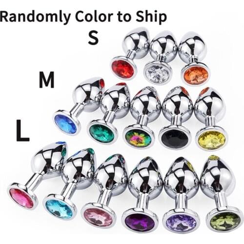 Metal Anal plug Sex Toys For Women Men butt plug Couples Tail Buttplug Adults Gay Game Masturbator Anal S/M/L Diamond Sex Shop