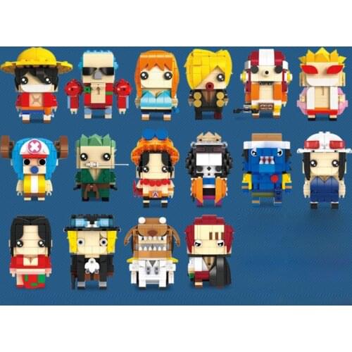 Lovely Monkey D. Garp boa hancock ace shanks sabo robin arlong brook building block head anime one piece bricks toys for gifts
