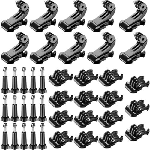 Accessory Kit for Gopro, Buckle Clip Basic Mount, Vertical Surface Quick Mounting J-Hook Buckle Mount, Long Thumb Screw for GoPr