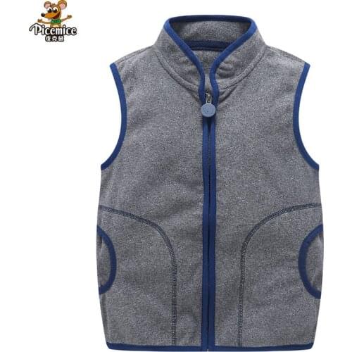 New Arrival 2020 Spring Autumn Children Kids Boys Vest Stripe Fleece Vest And Coats Kids Boy Sweatshirt Warm