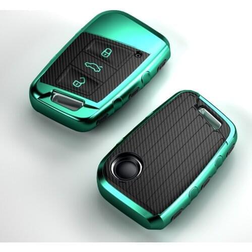 Carbon fiber pattern all-inclusive TPU car key case for volkwalen Passat B8 VW Golf Gte car key cover fashion interior new