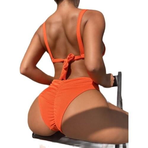 Phaixoneible Orange Swimwear