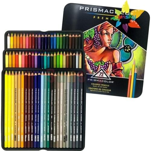Sanford Prismacolor Premier Colored Pencils, Soft Core, 72 Pack