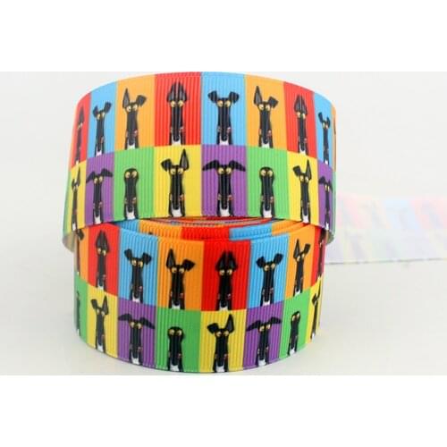 Dog printed grosgrain ribbon DIY handmade Wedding decoration powerpuff girls ruban decoratif 16mm 22mm 25mm 38mm 57mm 75mm