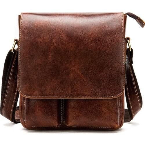 Luufan Men Genuine Leather Messenger Bag 2021 Male High Quality Fashion Shoulder Bags For Men Business Travel Crossbody Bags