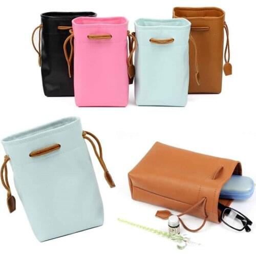 PU Leather Camera Drawstring Bag for Fujifilm Instax Mini 8 8+ 9 7S 7C 25 70 90 Camera Collection Handbag