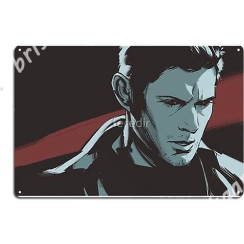 Supernatural - Demon Dean Metal Signs Club Mural Custom Painting Décor Tin sign Posters