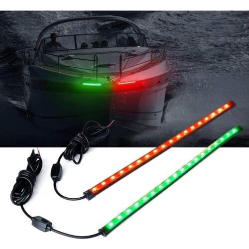 18 LED Red Green Boat Bow Navigation Light for Marine Boat Vessel,boat light ,The bow lamp,Bow warning light