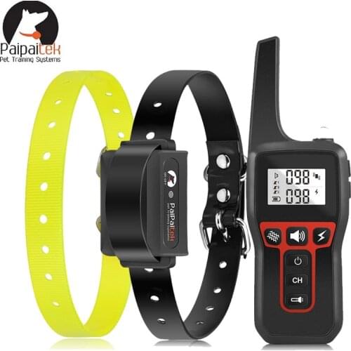 Remote Training Collar Anti Barking Shock Collar for Small Medium Large Dogs,1100Yd Range Rechargeable Waterproof Receiver