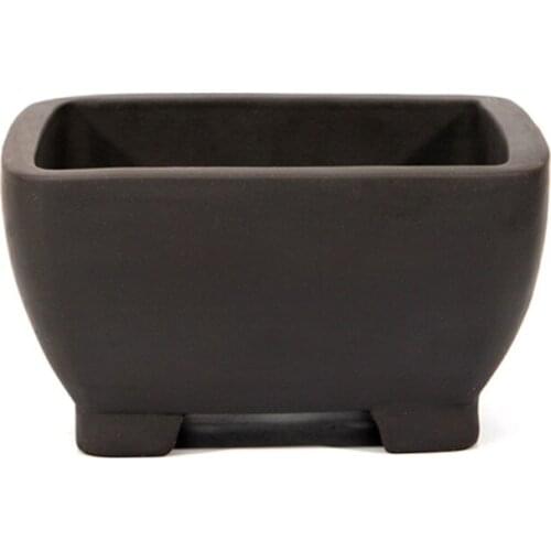 Yixing Purple Sand Flowerpot Square Bucket Indoor And Outdoor Simple Old Pile Pine Plum Bonsai Pot Chinese Exquisite Potted