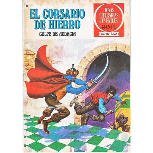 The iron corsary, Youth Literary jewelry Red Series N. 51, year 1978, ED. BRUGUERA, 2ª edition, author AMBROS