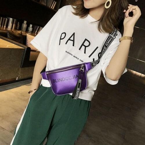 2019 Fashion PU Leather Waist Packs Women Waist Bag Belt Bag Female Pouch Casual Fanny Pack Bag Multi-function Waist Bag Pochete