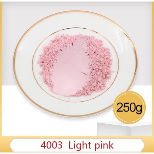 250g Light Pink Pearl Powder Pigment Mineral Mica Powder DIY Dye Colorant for Soap Automotive Arts C