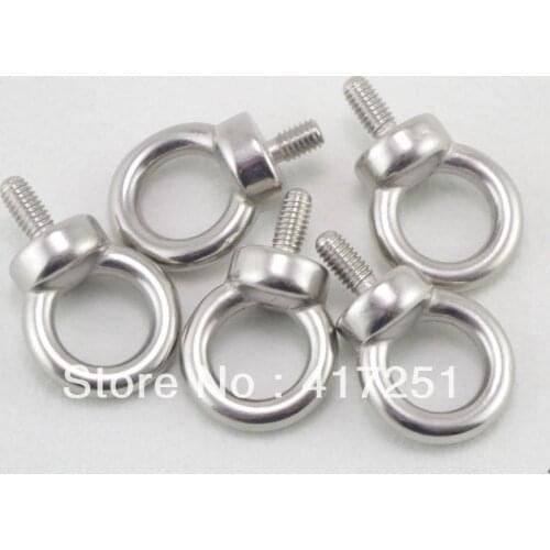 5pcs Marine Grade Boat Stainless Steel Lifting Eyes Bolts M8 Metric Threaded