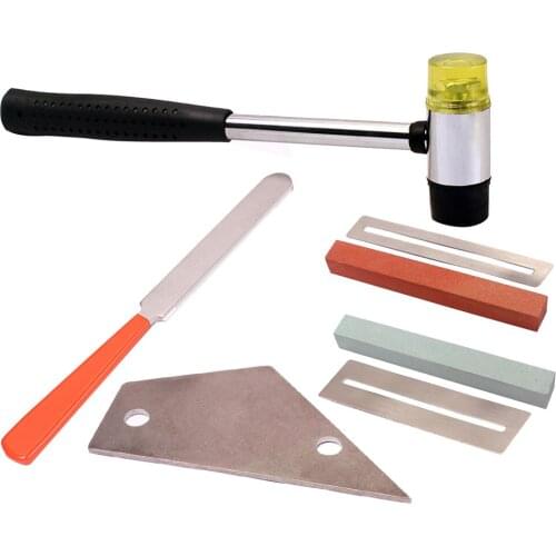 7 Pieces/ Set Full Set Guitar Tool Kit Pliers Guitar Care Kit Repair Tools