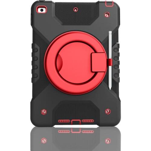 360 Degree Rotation Case For Ipad Anti-drop Protective Sleeve Ipad7 2019 2020 hand-held Shock Proof Full Body Cover Handle Stand