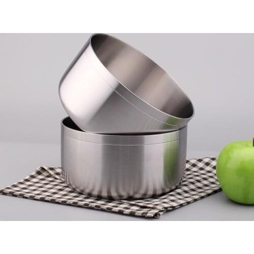 MONSTER 16cm Three-layer Steel Soup Pot 304 Stainless Steel Mixing Bowl SUPER THICK 580g