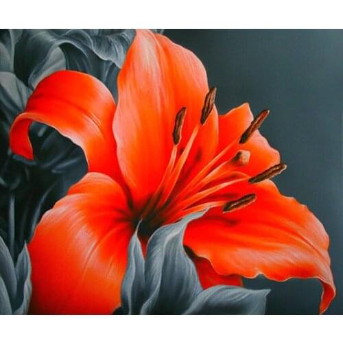 L9011 11CT/14CT/18CT/25CT/28CT oil street patterns Counted Cross Stitch DIY Cross Stitch Kits Embroidery Needlework Sets