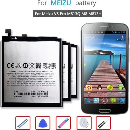 BA813 3100mAh Li-ion Polymer Battery For Meizu V8 Pro M813Q M8 M813H Bateria