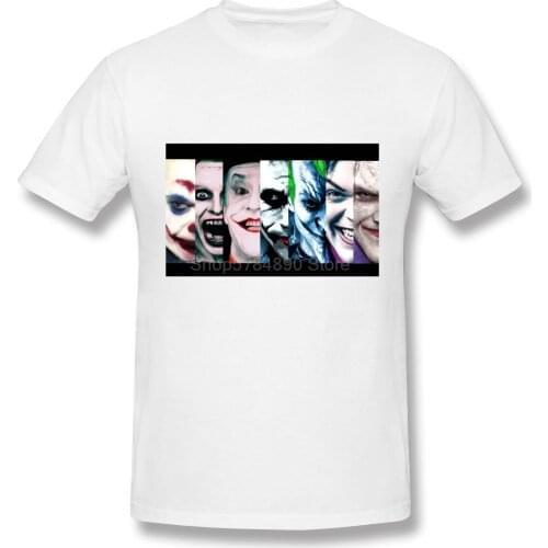 Joker Be Reborn Summer Mens T-shirt Funny Cartoon Character Joker & Poker