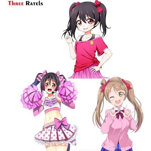 Three Ratels F396 Cute Girl Brisk Yazawa Nico Love Live And 1More Stickers For Audi A6 Car Sticker Laptop Skateboard Cover Decor