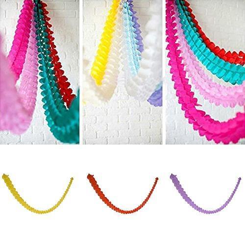 New 3 Meters Paper Garland Bunting Banner Streamers Birthday for wedding party hanging decoration organza