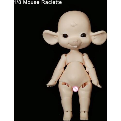 New Arrival Mouse Raclette 1/8 Oueneifs BJD SD Doll Body Model Baby Girls Boys High Quality Toys Shop Resin Figures