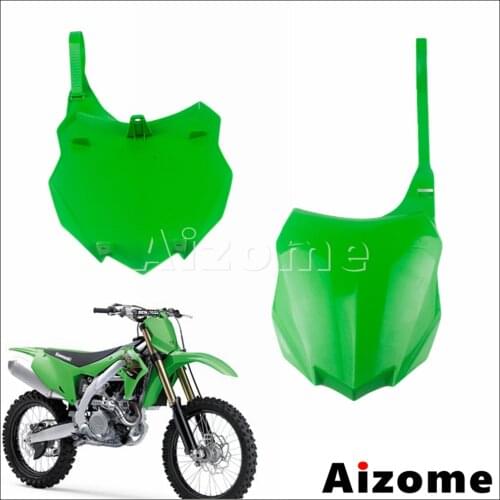 For Kawasaki KX450F KX250F Number Plate Front Plastic Name Fairing Cover Fits Dirt Bike MX Motocross Enduro Supermoto 2013-2016
