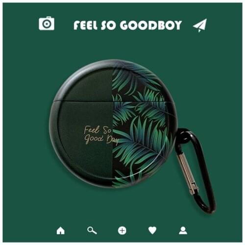 Luxury Green Leaf Good Day Case for Huawei Freebuds 3 Charging Box Soft Silicone Wireless Bluetooth Earphone Protect Cover Coque