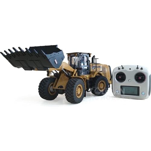 New Huina 1/16 K966 RC Loader Metal Hydraulic RTR Radio Controller Battery Painted and Finished Model TH19405-SMT2