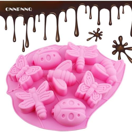 1pcs Diy Animal Butterfly Insect Worm Silicone Cake Mold Food Coloring Cake Decorating Tools Baking Tools For Cakes Pastry Tools