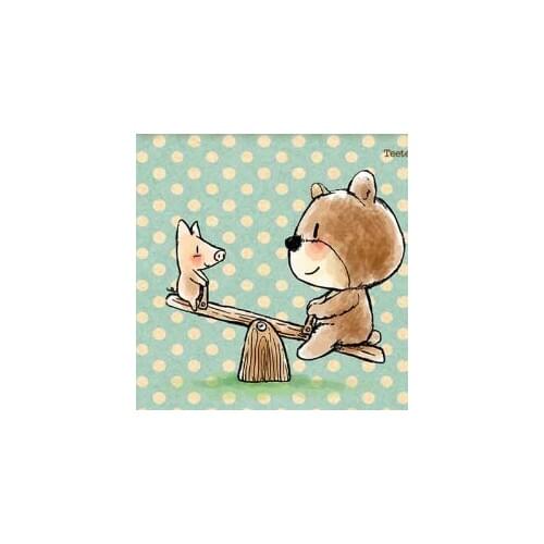 10*8 Pretty bear pig rubber stamp Transparent Clear Stamps Silicone Seals for DIY scrapbooking photo album Card Making