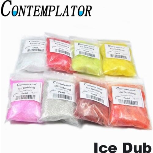 8optional Colors Soft Prism Ice Dubbing For Drys Nymphs Streamers Fly Tying Holographic Pearl Ice Dub Captivating Sparkle Fibers