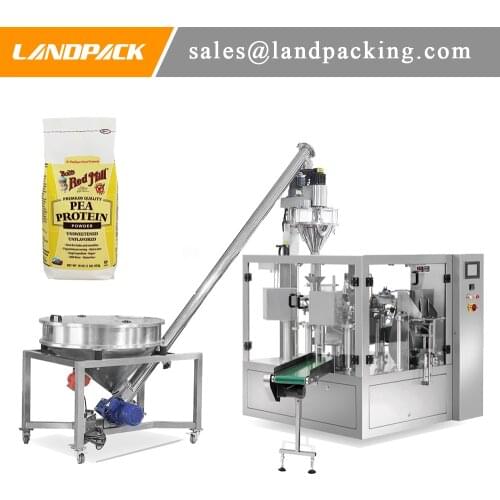 Automatic Pea Protein Powder Doypack Packaging Machine Powder Rotary Packing Machine Leading Provider