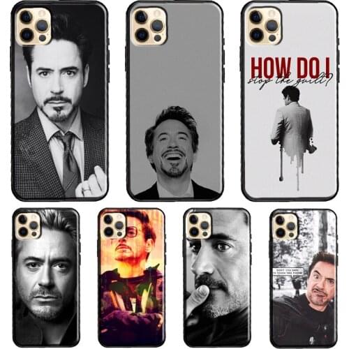Robert Downey Jr Phone Case For iPhone 11 Pro Max XS XR X 12 Mini SE 2020 6S 7 8 Plus 12 Pro Max Cover