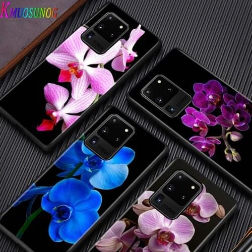 Orchid Flowers for Samsung Note 20 S20 FE Lite Ultra Plus A91 A81 A71 A51 A41 A31 A21 A11 A12 A42 A01 Phone Case