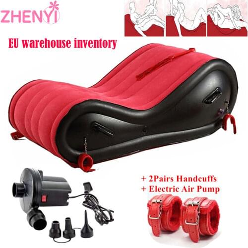 2021 BDSM Inflatable Sex Sofa Bed Adult Love Game Sofas Pillow Chaise Furniture Machine Sex Chair With Electric Air Pump Chair