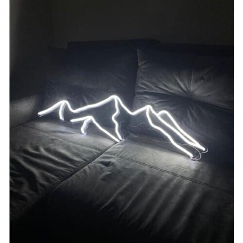 Custom Mountain Neon Sign Light LED Wall Window Hanging Decoration Indoor for Home Room Bedroom Gift Party wedding Decoration